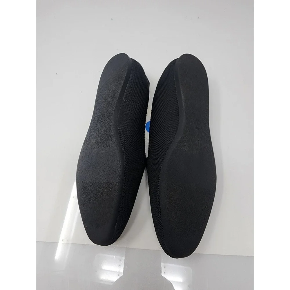 A New Day Womens Knit Loafers Black Polyester Casual Size 7